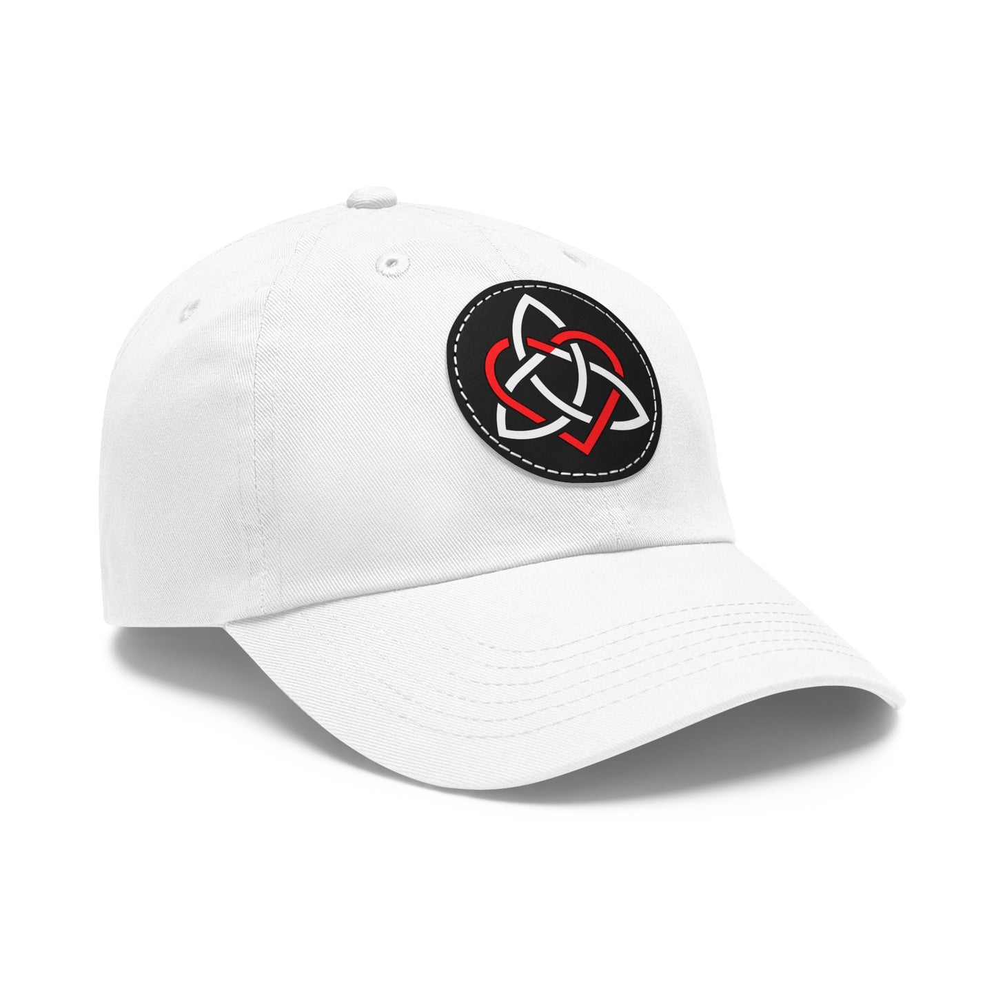 Colored Classic Logo Dad Hat with Leather Patch (Round)
