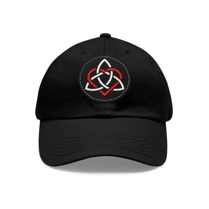 Colored Classic Logo Dad Hat with Leather Patch (Round)