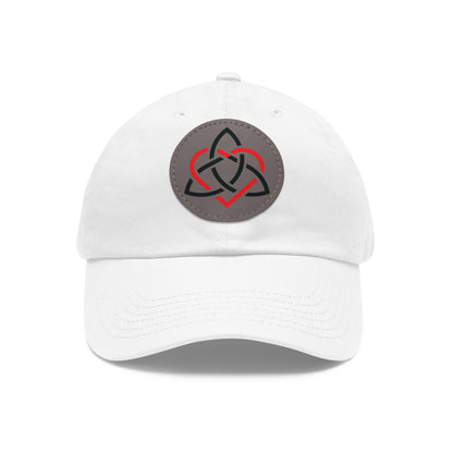 Colored Classic Logo Dad Hat with Leather Patch (Round)